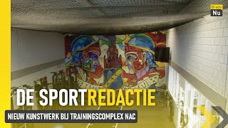 Nieuw kunstwerk bij trainingscomplex NAC  De Sportredactie [upl. by Nennarb]