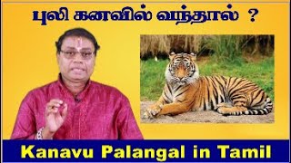 புலி கனவில் வந்தால்  Tiger Kanavu Palangal in Tamil  Puli Kanavil Vanthal Enna Palan  Tiger Dream [upl. by Slemmer]