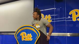 Pitt LB Kyle Louis Ready for Backyard Brawl [upl. by Notsud988]