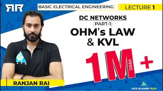 Basic Electrical Engineering  Module 1  DC Networks  Part 1  OHMs Law amp KVL Lecture 01 [upl. by Kathlene]