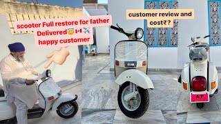 modify Chetak scooter 😇 deliver￼🇨🇦customer review amp price😍 [upl. by Aryan]