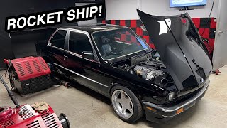 Forged Turbo M50 E30 Makes 650WHP [upl. by Ardnohs]