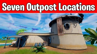 All Seven Outpost Locations in Fortnite All Vaults  Seven Outpost I II III IV V VI VII [upl. by Muffin]