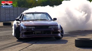 940HP 2JZ Nissan Silvia PS13  AntiLag DRIFTING [upl. by Naasah]