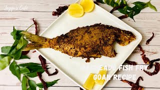 Recheado Fish Fry  Recheado Masala Recipe  Goan Fish Fry Recipe  Goan Recheado Fish Fry Recipe [upl. by Blayne]