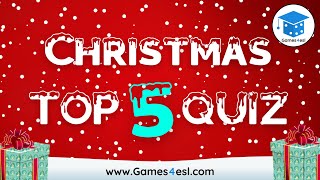 Christmas Top Five Quiz  Fun Christmas Quiz [upl. by Attevaj]