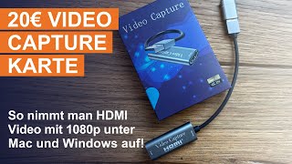 Papeaso HDMI Video Capture Adapter unter 20€  Geht das [upl. by Yellek]