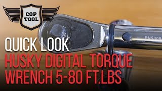 Husky Digital Torque Wrench 580 ftlbs H3DTWDIG  QUICK LOOK [upl. by Celestia]