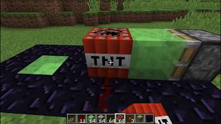 Minecraft Piston TNT Cannon [upl. by Adneral]