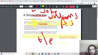 Build PDFjs Adobe Acrobat Online PDF Document Editor in Browser Using FabricJSjsPDF in Javascript [upl. by Swift53]