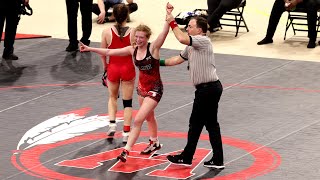 McKinley Jovanovic MD 4A Wrestling State Champion 2024 Girls 120lb [upl. by Saravat282]