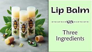 3 Simple Ingredients For Irresistibly Luscious Lips Try This Amazing Diy Tallow Lip Balm Recipe [upl. by Woody426]