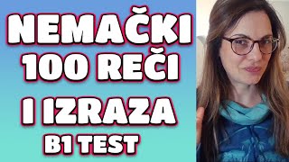 NEMAČKI 100 REČI I IZRAZA ZA B1 NIVO  TESTIRAJTE SVOJE ZNANJE  KORAK KA BOLJEM NEMAČKOM [upl. by Dadivitan]