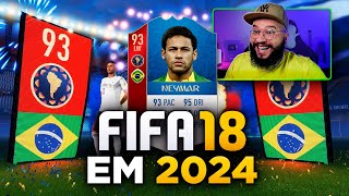 JOGUEI O FIFA 18 EM 2024 [upl. by Anelyak]