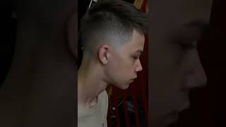 A Boy Gets His Clean Fade Haircut  Shorts   Showing His Haircut [upl. by Schinica]