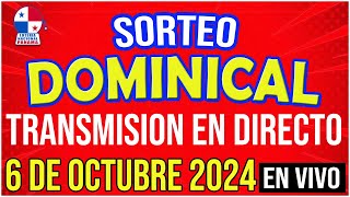 🔰🔰 EN VIVO LOTERIA SORTEO DOMINICAL 6 de OCTUBRE de 2024  Lotería Nacional de Panamá [upl. by Nuri701]