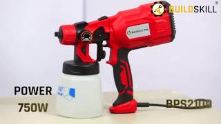 Buildskill PRO BPS2100 Paint Sprayer 750W  Official Video [upl. by Daj]