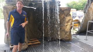 Pool Grotto and Backyard Waterfall Installations from Universal Rocks [upl. by Shermie]