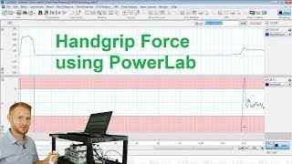 Handgrip Force using PowerLab [upl. by Ahsuatan]