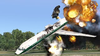 Alitalia MD82 Crashed Just Before Landing  Flight 404 Xplane 11 [upl. by Idnew727]