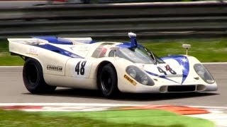 Porsche 917K Flat12 Pure Engine Sound  In Action on Track [upl. by Greenman]