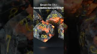 Yooperlite Dice natural flame light dnd dice ttrpg handmade [upl. by Dareen]