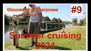 Gloucester amp Sharpness Canal Summer cruising 9 narrowboat canal boatman gardner2lw boating [upl. by Boniface]