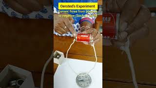 Oersteds Experiment  magnetic effect of electric current class 10 icse physics [upl. by Euseibbob]