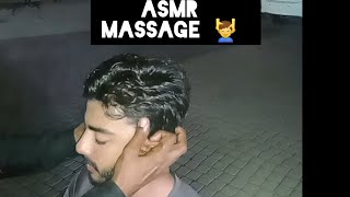 ASMR Worlds Best Head and Back Massage EarShoulderHand by Street barber asmr massage top [upl. by Uyerta]