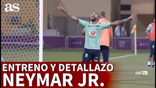 MUNDIAL QATAR 2022  El TOBILLO de NEYMAR en duda y se marca esto ojo a la definición  AS [upl. by Hilaria]