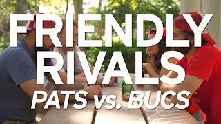 FRIENDLY RIVALS Pats Fans vs Bucs Fans [upl. by Arabella]