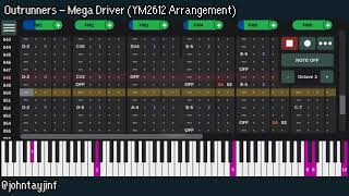 Outrunners  Mega Driver YM2612 Arrangement [upl. by Frieda]