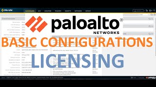 Palo Alto Basic Configuration  Initial Setup amp Licensing [upl. by Anrat]