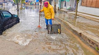 Mastering Drain Unclogging From Flooded Streets to Clear Pathways [upl. by Euqnomod]