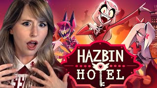 THEATRE NERD REACTS TO HAZBIN HOTEL  EPISODE 1  OVERTURE [upl. by Tybi399]