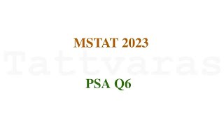 MSTAT 2023 PSA  Q6  Continuity  Single Variable Function [upl. by Weisler630]