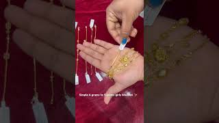 Daily wear handchain for girls gold ariajewellers thanjavur Tbestgolshop [upl. by Laurette]