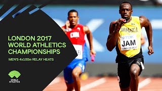 Mens 4x100m Relay Heats  World Athletics Championships London 2017 [upl. by Bowrah243]