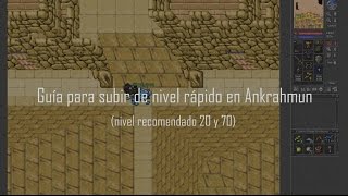 Tibia Como subir de nivel rápido en Ankrahmun en Español Stone Tomb [upl. by Callie771]