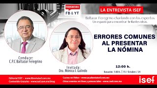 ERRORES COMUNES AL PRESENTAR LA NÓMINA Programa 210 [upl. by Assel]