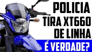 POLICIA MILITAR TIRA XT660 DE LINHA SÉRIO ISSO [upl. by Ylle]