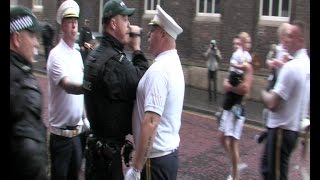 Loyalist bandsmen break determination outside St Patricks Church [upl. by Pfeifer]