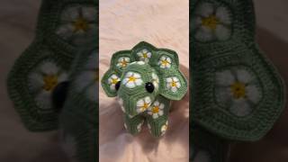 Micro crocheted triceratops made from granny squares D I mean not squares but shapes [upl. by Hobard6]