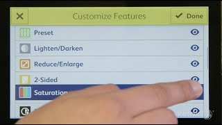 Xerox VersaLink Quick Tip Customize Your Feature List [upl. by Yaner]