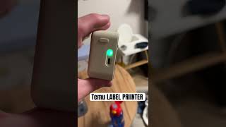 Temu label printer review U can print some labels if you want  Hit the like button and subscribe [upl. by Ashil]