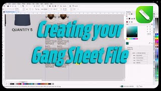 How To Create a Gang Sheet File in CorelDraw and Place Order [upl. by De]