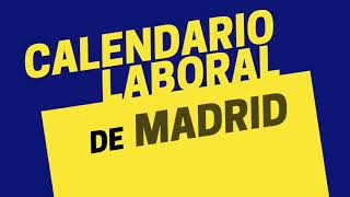 Calendario laboral de Madrid Estos son los días festivos para 2022 [upl. by Rudman]