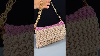 Easy Crochet shoulder bag Miarti🧶 [upl. by Moffat]