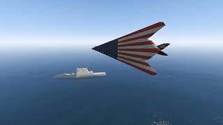 F117 Testing The USS Zumwalts Stealth Detection Capabilities GTA 5 [upl. by Oilime475]