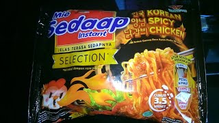 Review Produk 26  Mie Sedaap Selection Korean Spicy Chicken [upl. by Arakat]